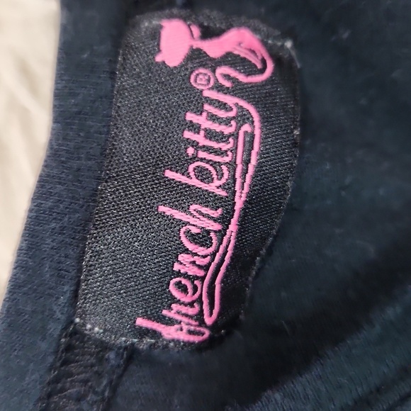 French Kitty Y2k Babydoll Fitted Graphic Tee shirt - Picture 3 of 6